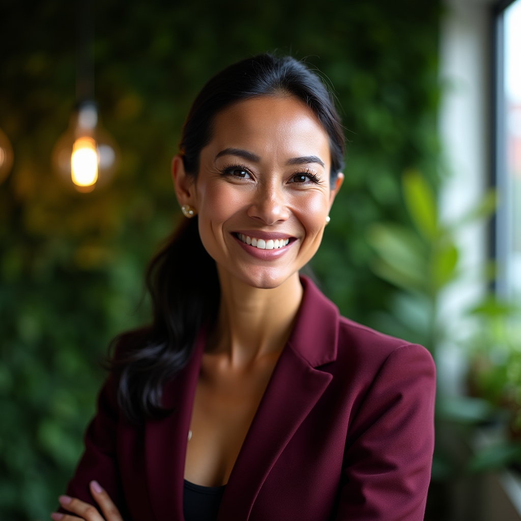 Family finance advisor specializing in migrant communities, portrait